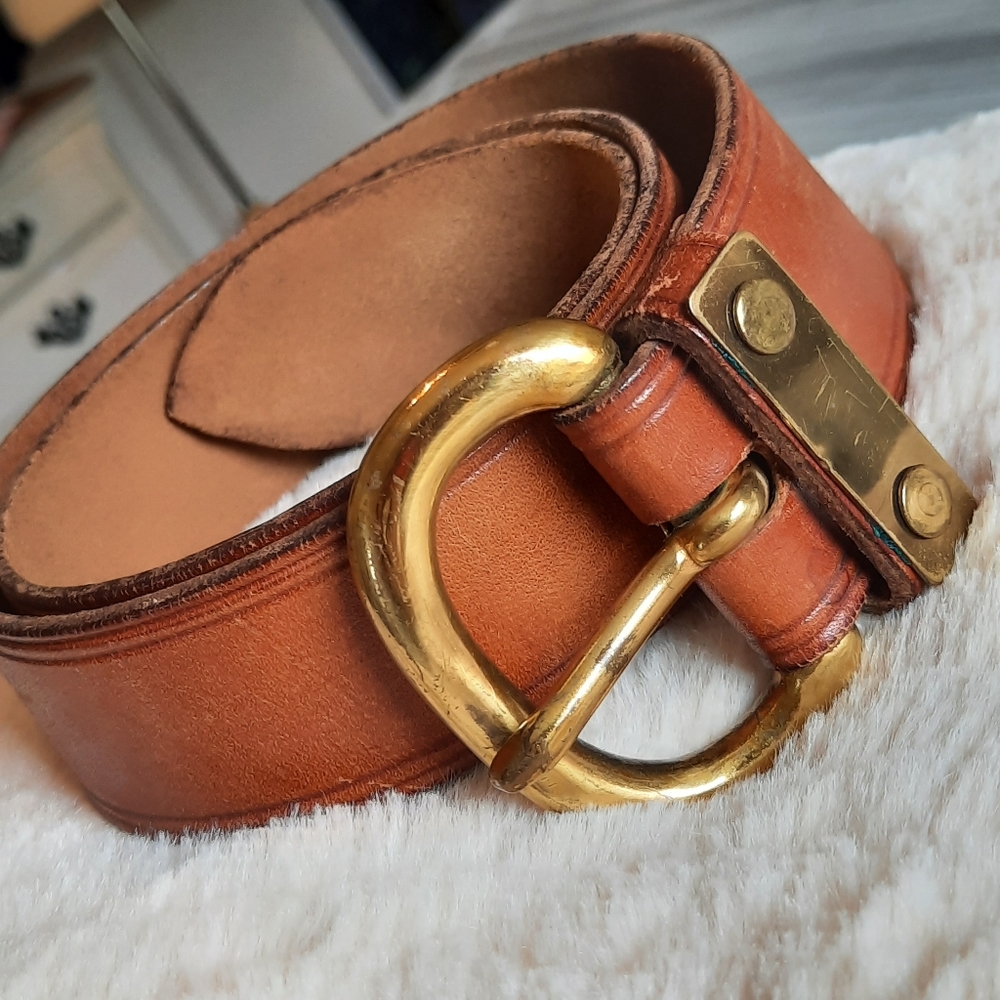 Vintage American Signed Roger Van S Leather Belt
